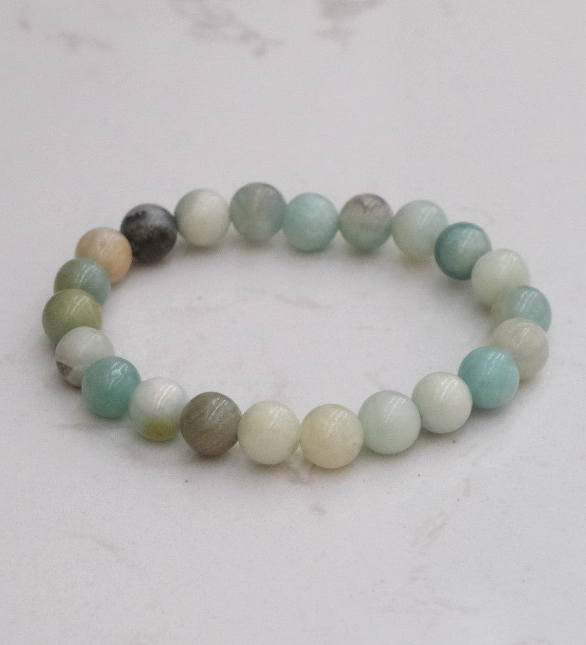 Amazonite Bead Bracelet - Optimism, Hope & Manifestation