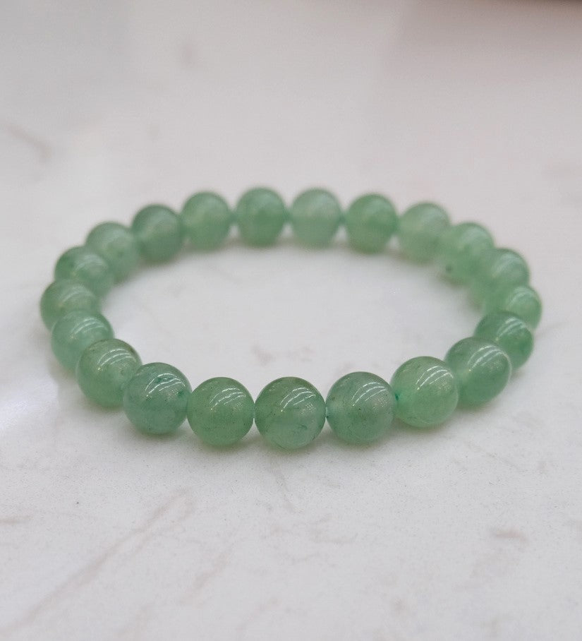 Aventurine Bead Bracelet - Luck, Prosperity & Growth