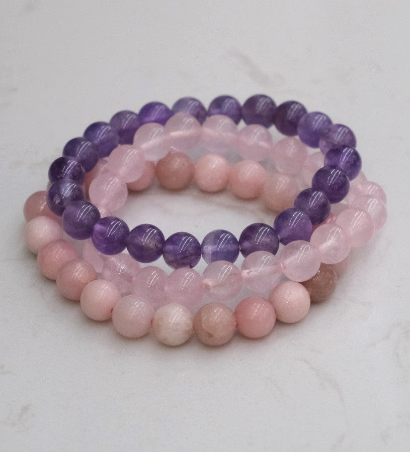 Amethyst Bead Bracelet – Peace, Positive Energy & Intuition