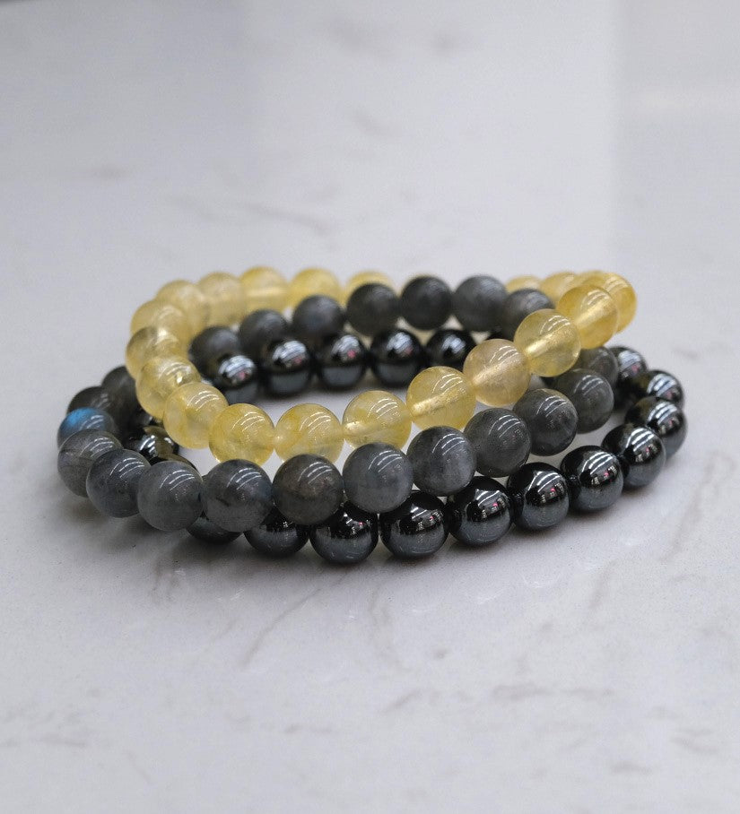 Citrine Bead Bracelet - Happiness, Positivity & Abundance