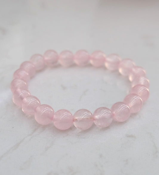 Rose Quartz Bead Bracelet – Love, Harmony & Calm