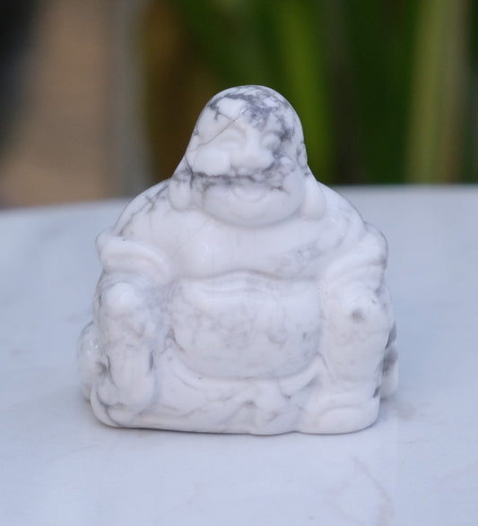 Howlite Buddha