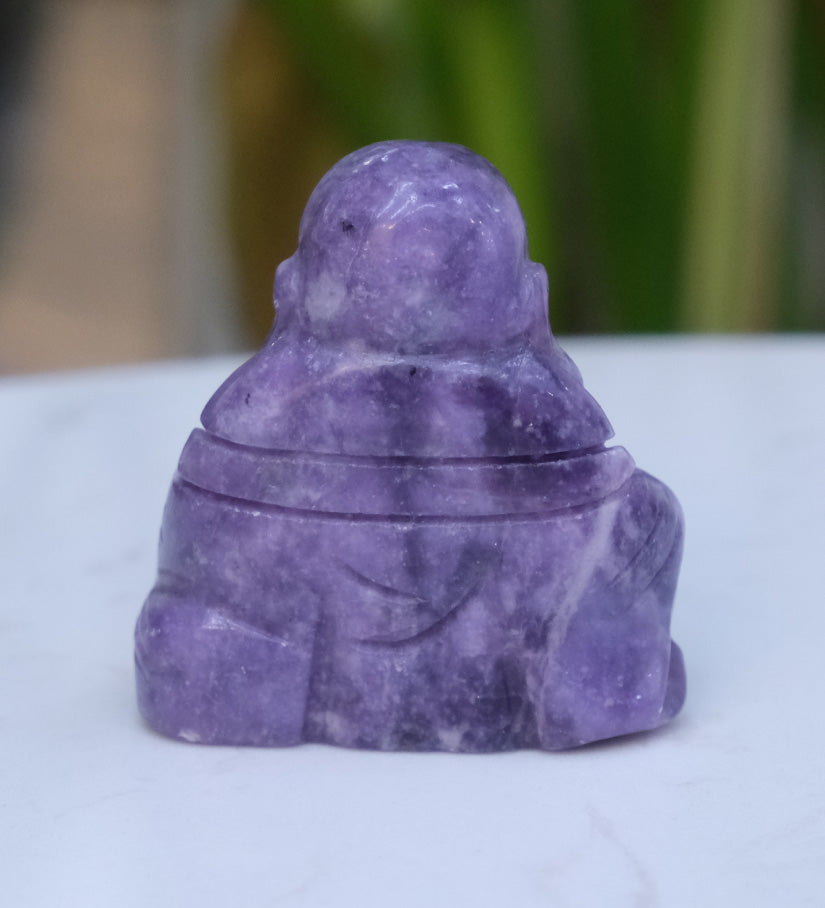 Lepidolite Buddha