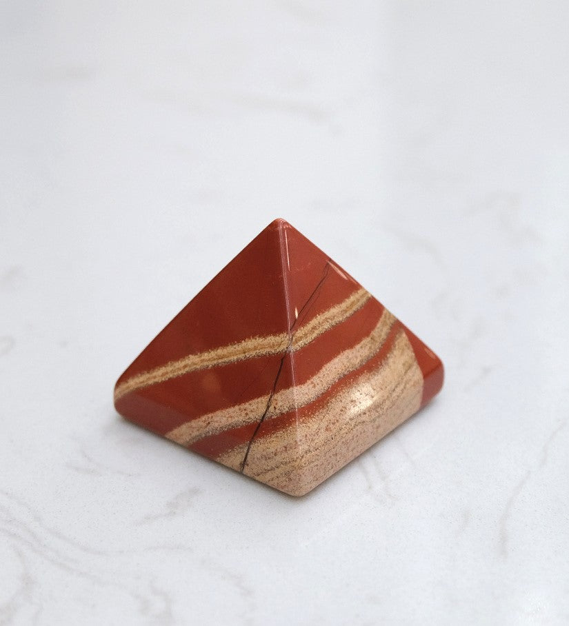 Red Jasper Pyramid - Protection , Grounding & Nurturing