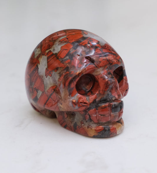 Red Jasper Skull